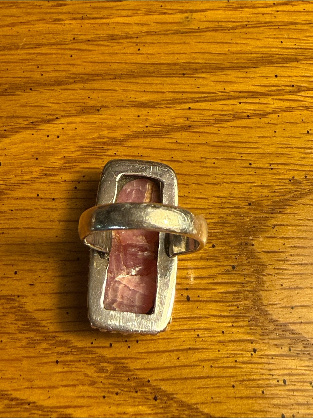 Size 8 Rhodonite Rectangular Stone - Picture 4 of 4